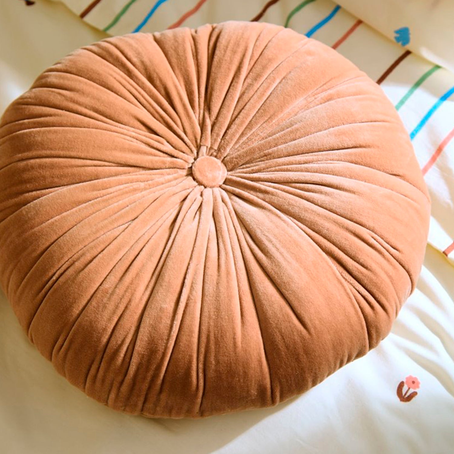 Cojín Velur 40x8 Rosa Envejecido