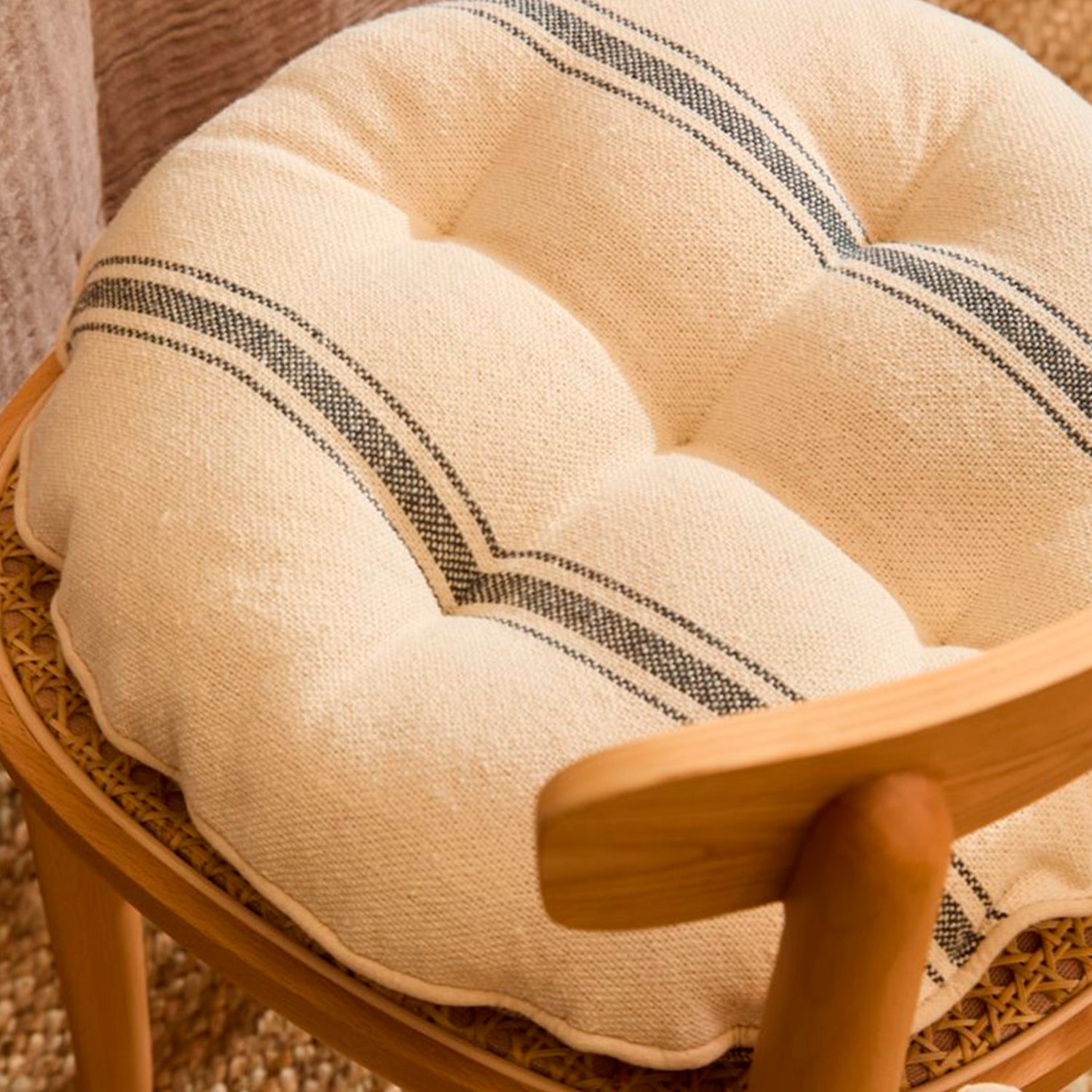 Cojín de Silla Bari Gris Oscuro 40x4