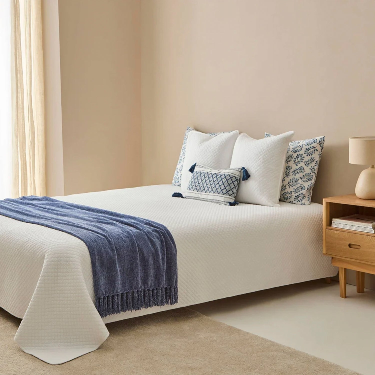 Colcha Cherancob 180x260 Blanco (Cama 1,5 Plazas)