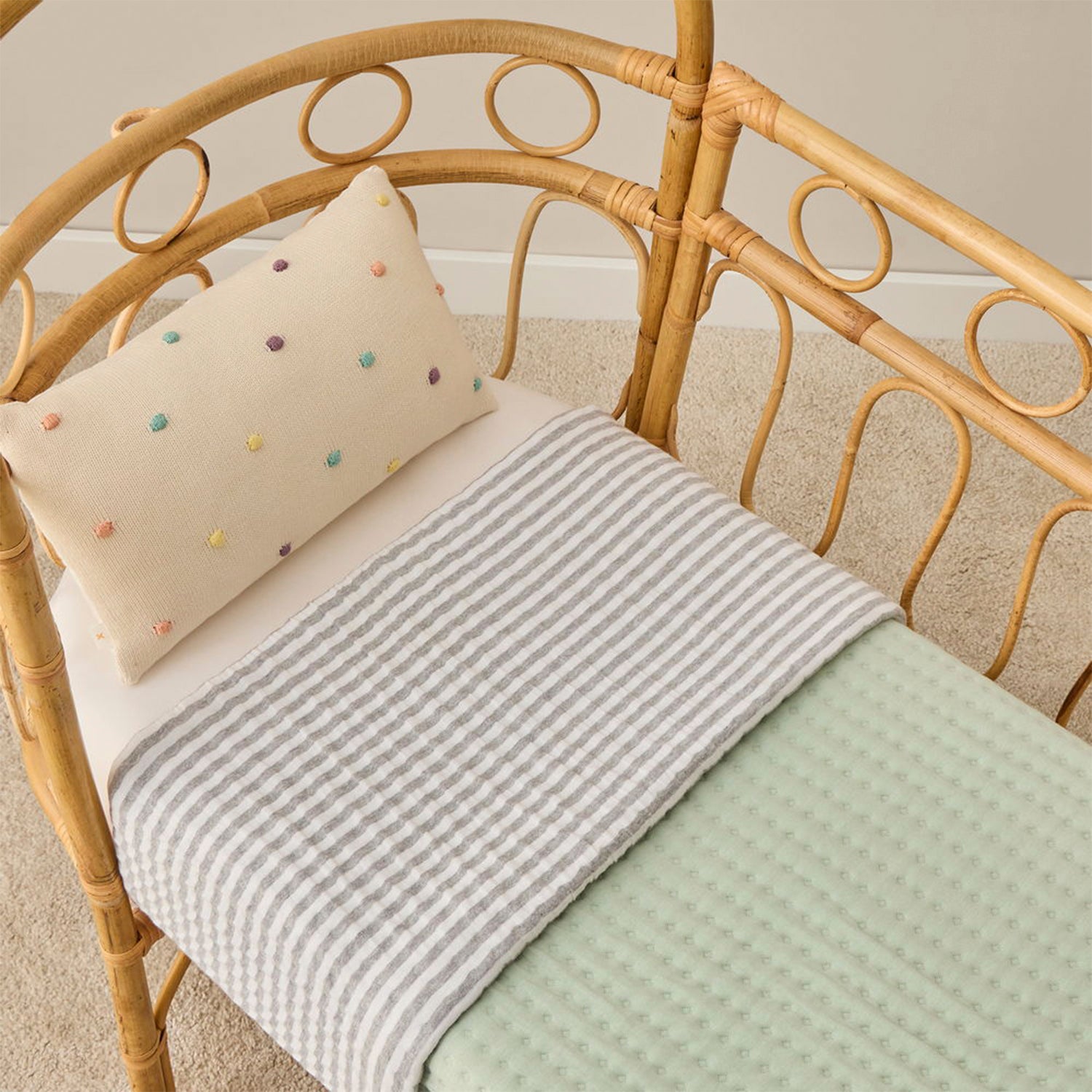 Colcha Lilut 100x120 Verde Claro (Cuna)