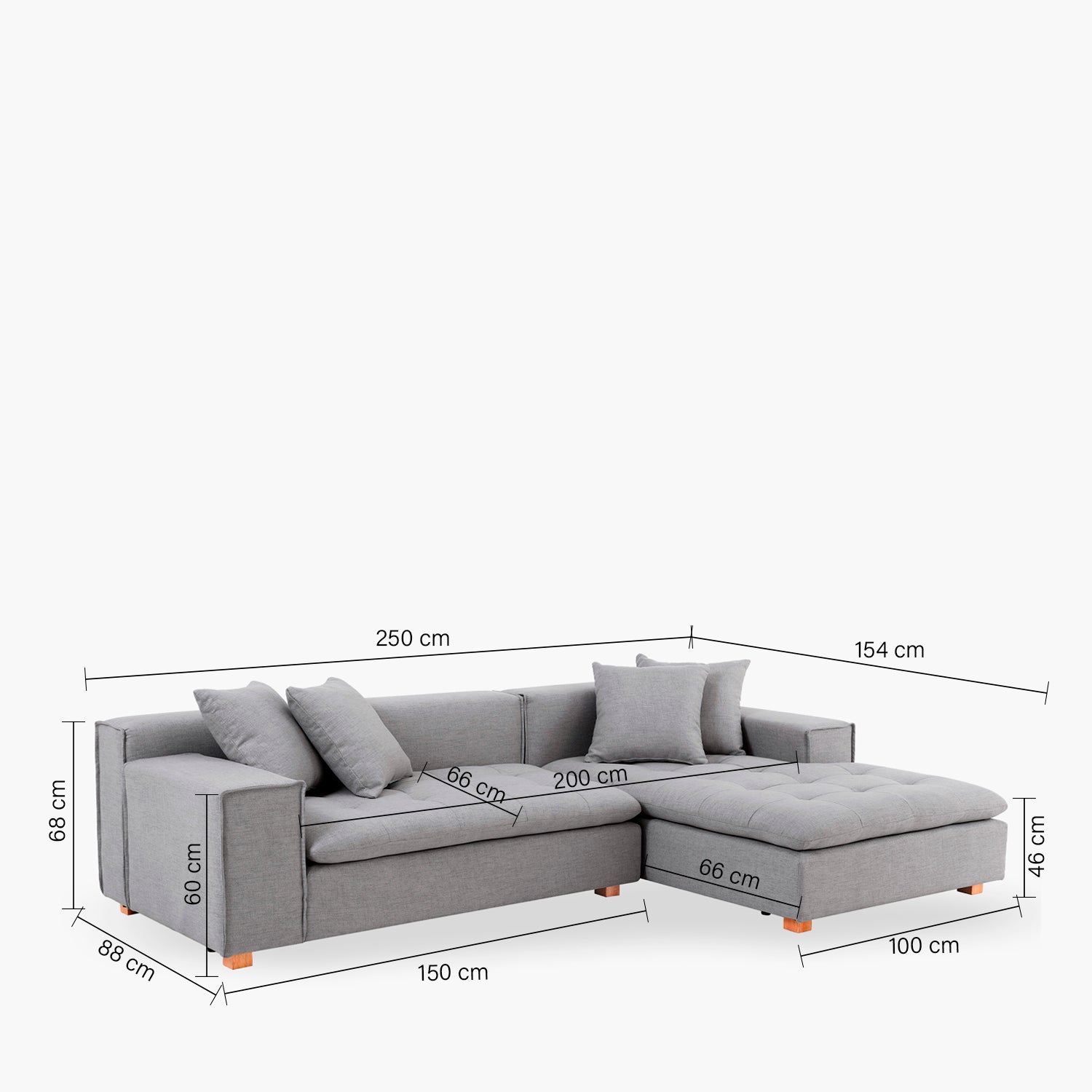 Seccional Forma  acero der