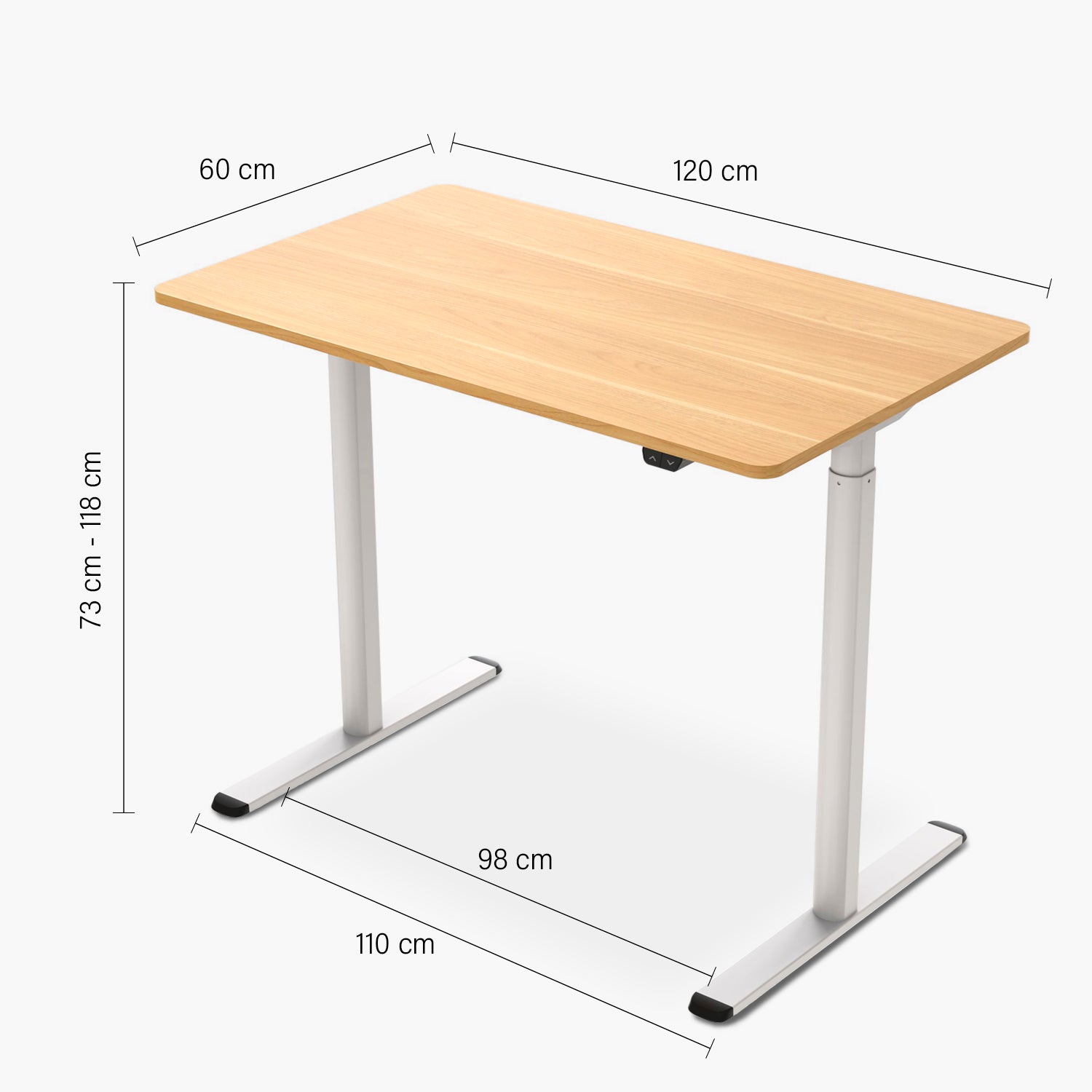 Escritorio Home Office Orion Eléctrico Natural