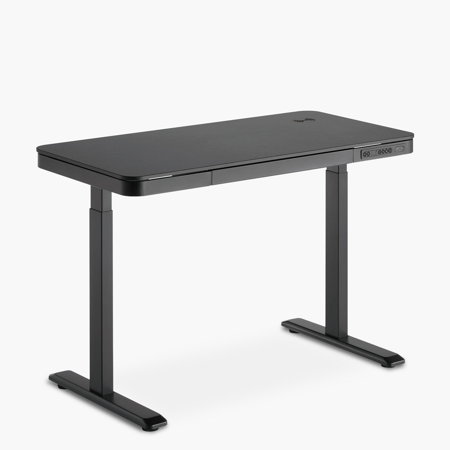 Escritorio Home Office Cosmo Eléctrico Pro Negro 118x60