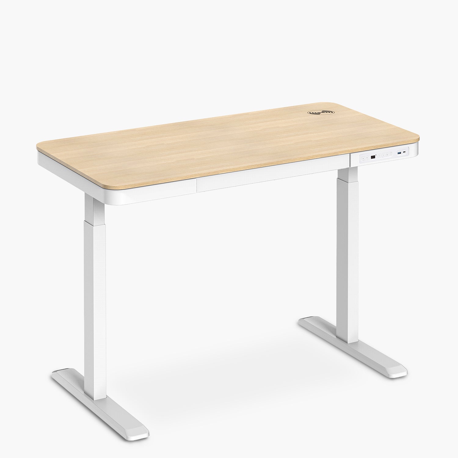 Escritorio Home Office Cosmo Eléctrico Pro Natura/Blanco 118x60