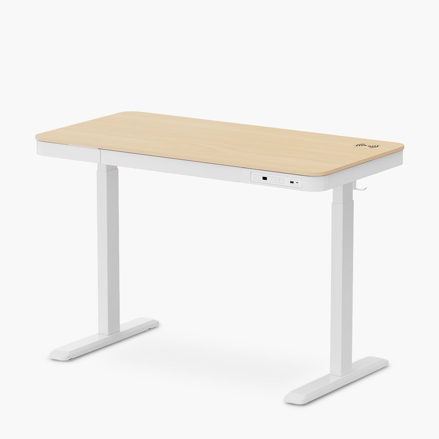 Escritorio Home Office Cosmo Eléctrico Pro Natura/Blanco 118x60