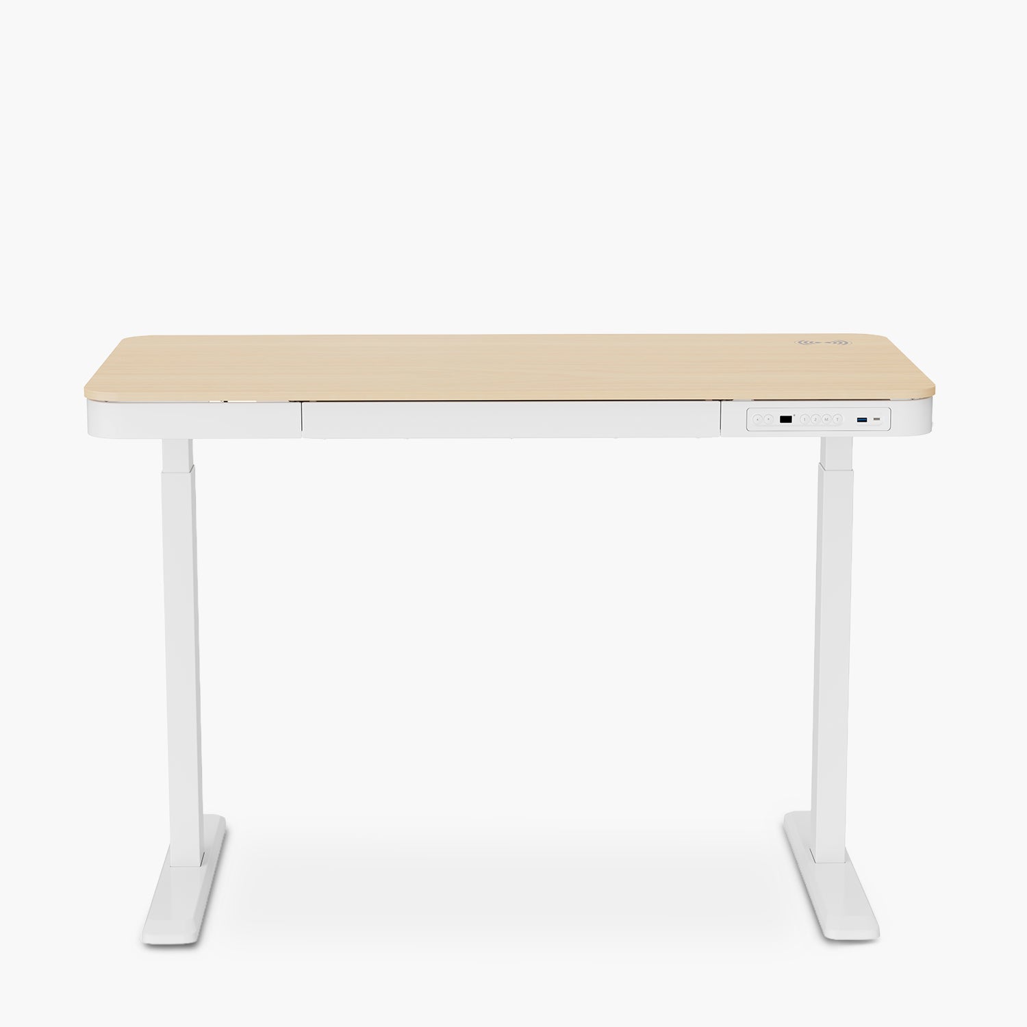 Escritorio Home Office Cosmo Eléctrico Pro Natura/Blanco 118x60