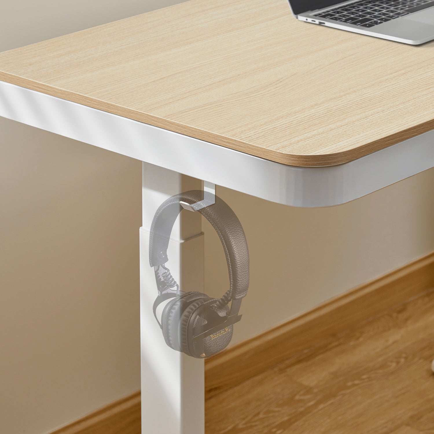 Escritorio Home Office Cosmo Eléctrico Pro Natura/Blanco 118x60