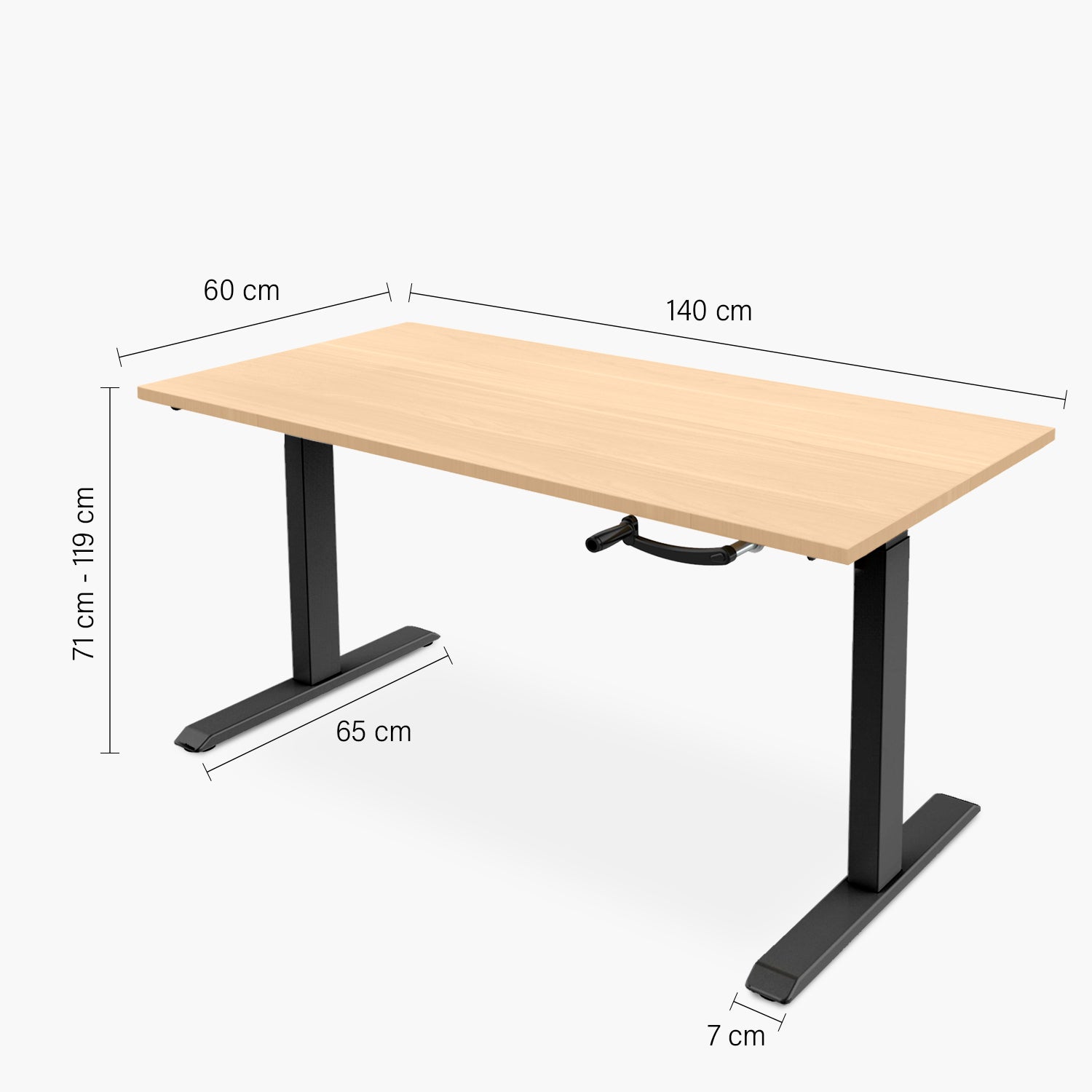 Escritorio Cosmo 140x60 Ajustable