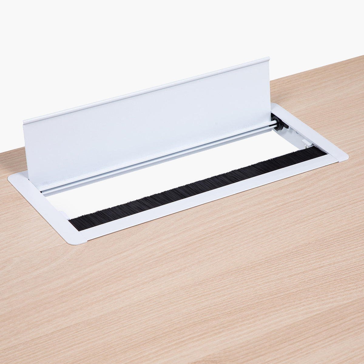 Escritorio Cosmo 120x60 Eléctrico Dual Lite con pasacables Natura/Blanco