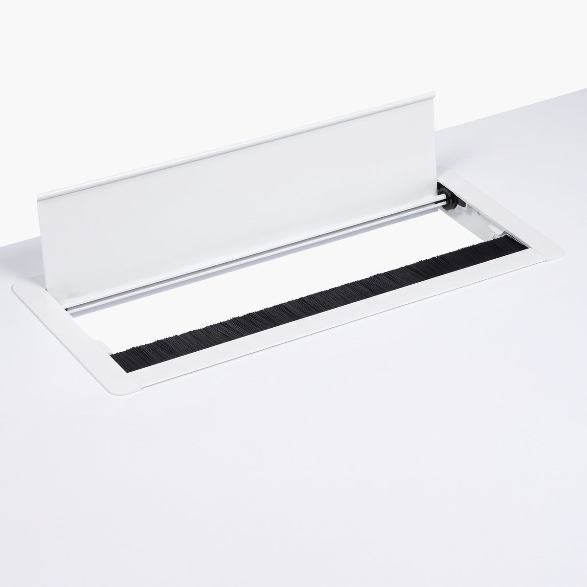 Escritorio Cosmo 120x60 Eléctrico Dual Lite con pasacables Blanco/Blanco