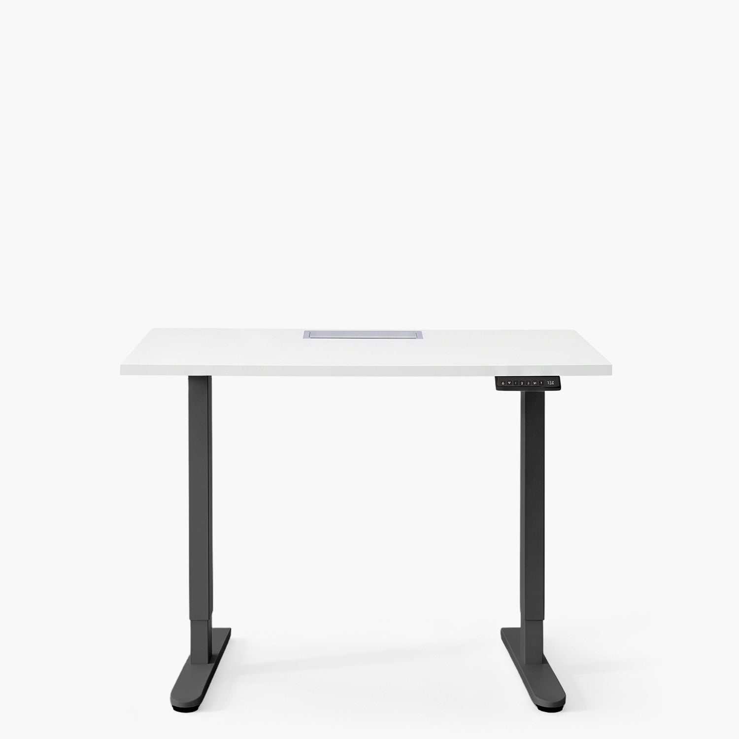 Escritorio Cosmo 120x60 Eléctrico Dual Lite con pasacables Blanco/Negro