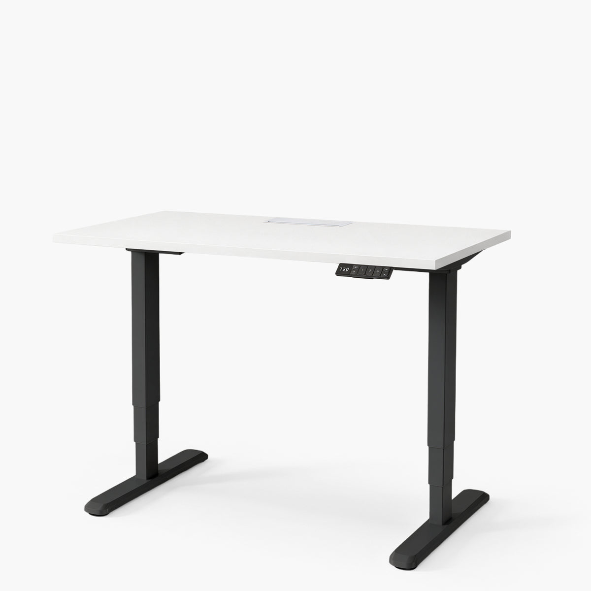 Escritorio Cosmo 180x70 Eléctrico Dual Pro con pasacables Blanco/Negro