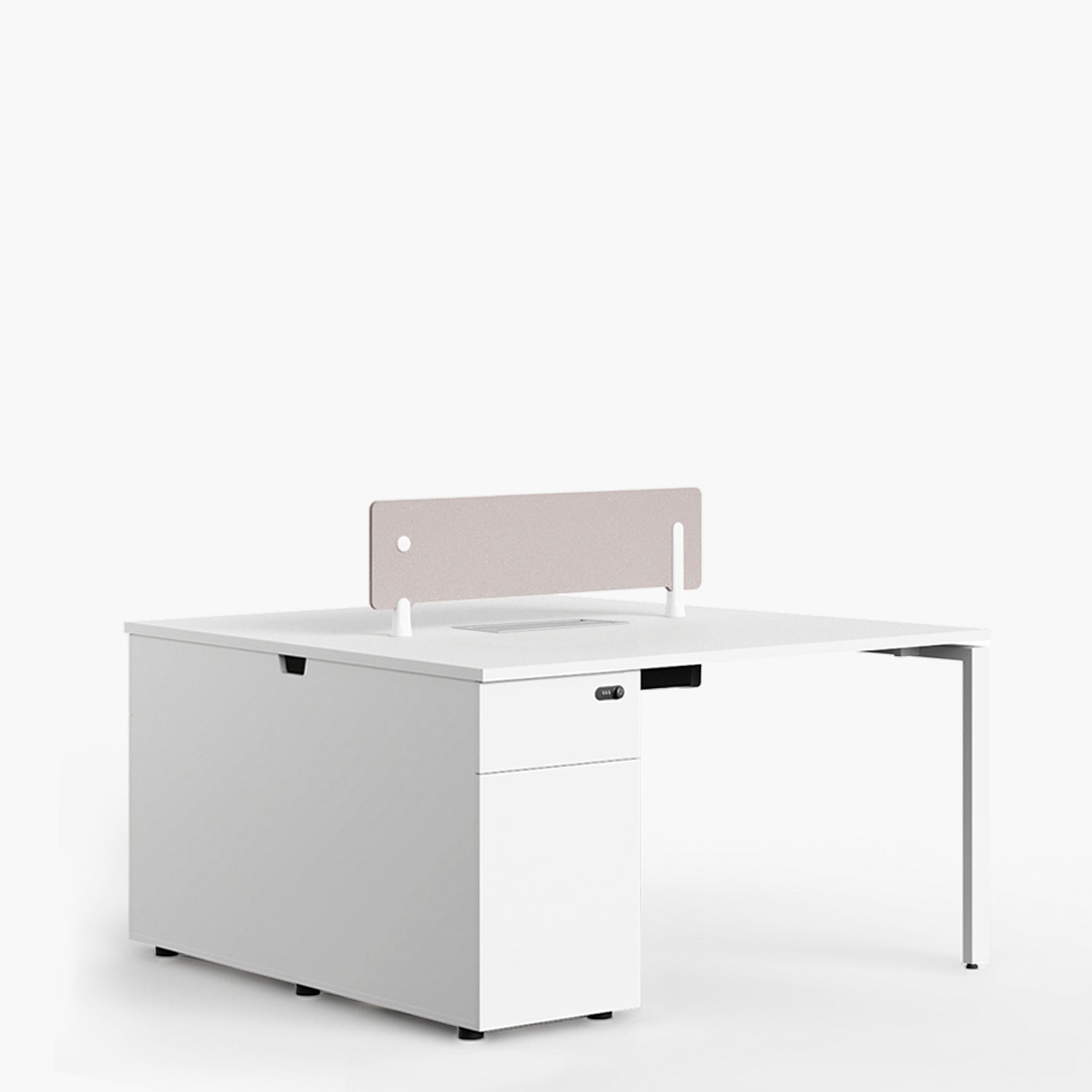 Escritorio Nova 120 Bench 2 pers Blanco/Blanco
