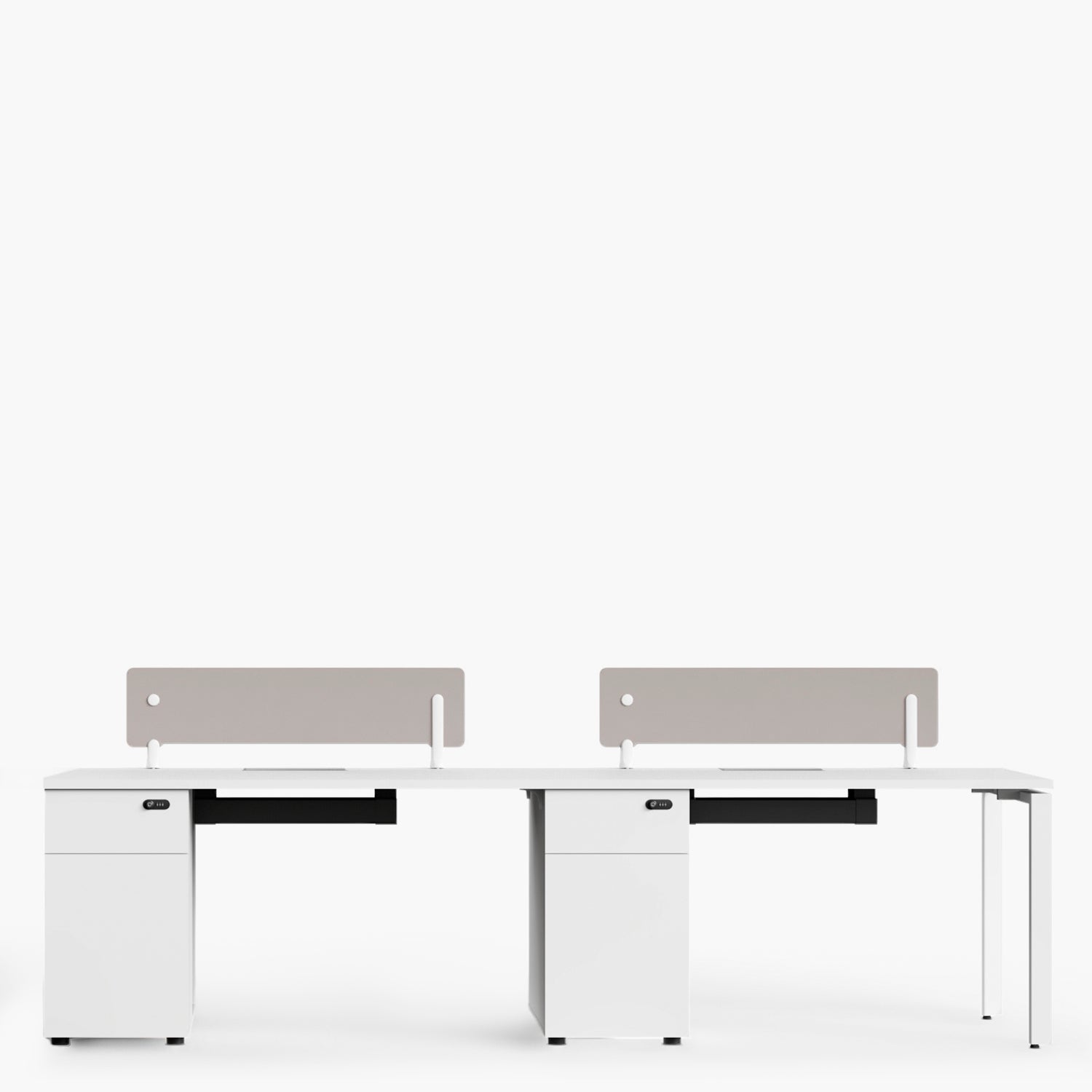Escritorio Nova 120 Bench Lineal Blanco/Blanco