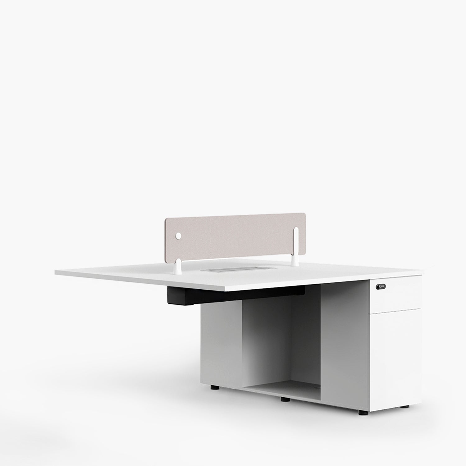 Escritorio Nova Extensión 120 Bench 2 pers Blanco/Blanco