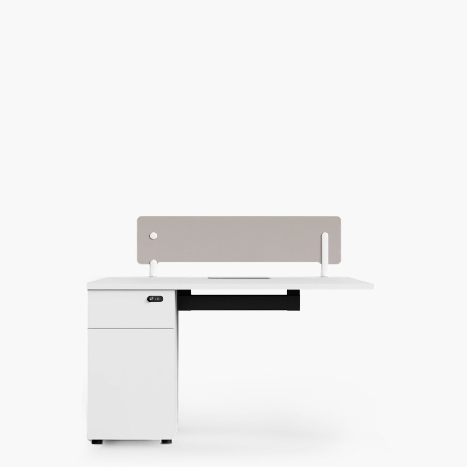 Escritorio Nova Extensión 120 Bench Lineal 1 pers Blanco/Blanco