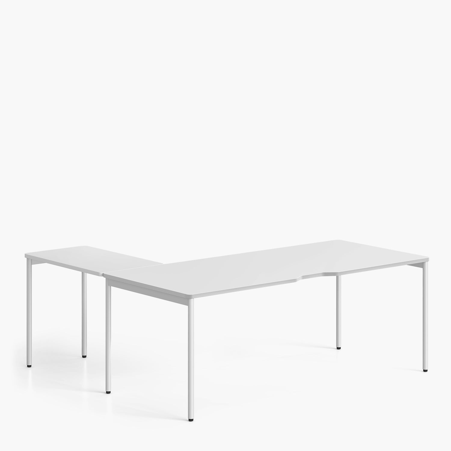 Escritorio Lateral Astro 50x90 Blanco/Blanco