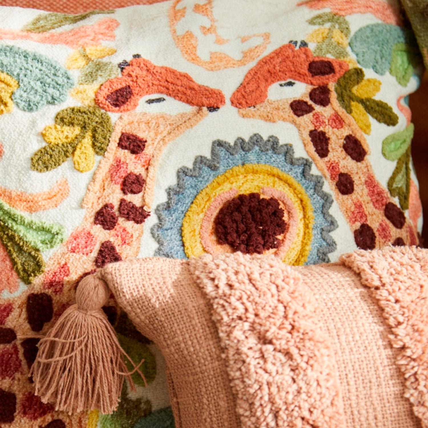 Funda Cojin Jirafa 45x45