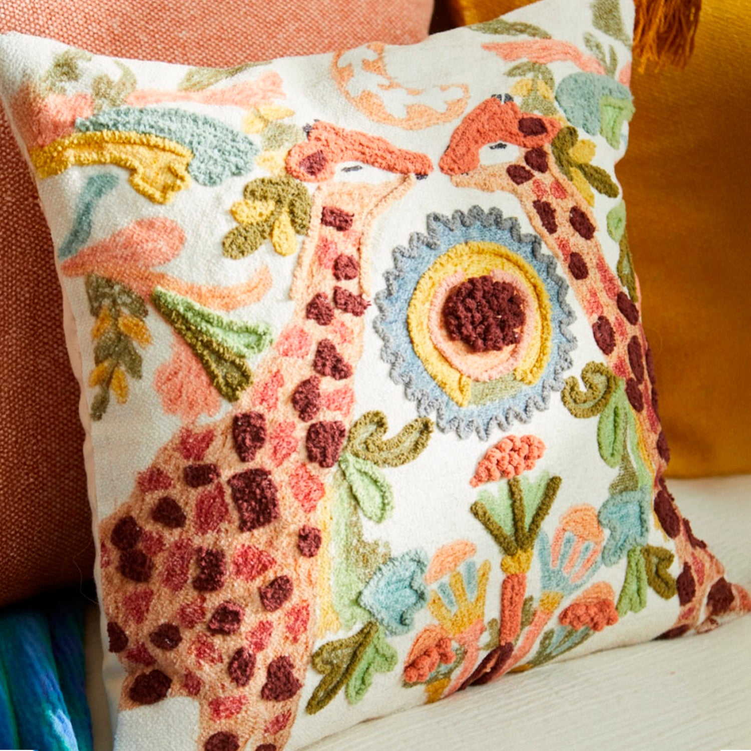 Funda Cojin Jirafa 45x45