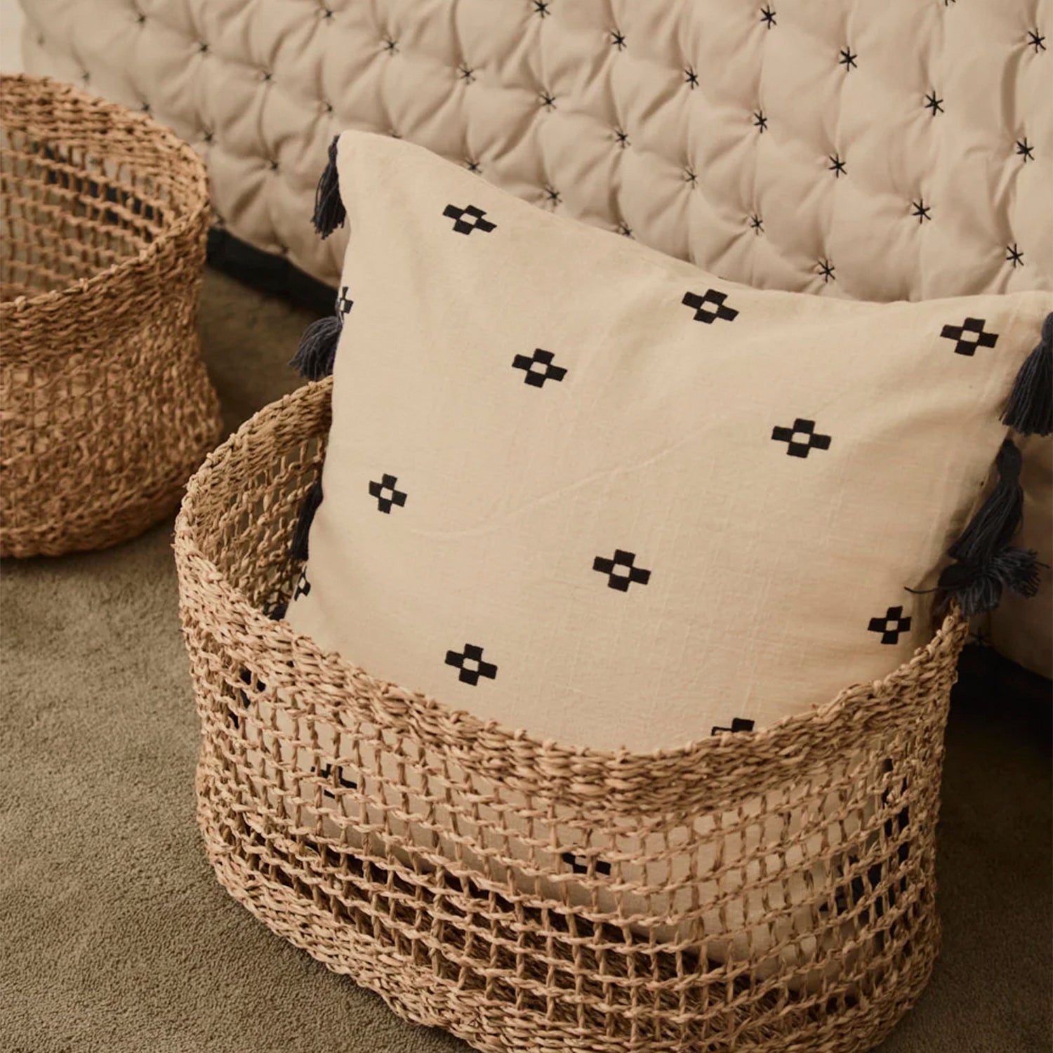 Funda Cojín Kobe 45x45 Crudo