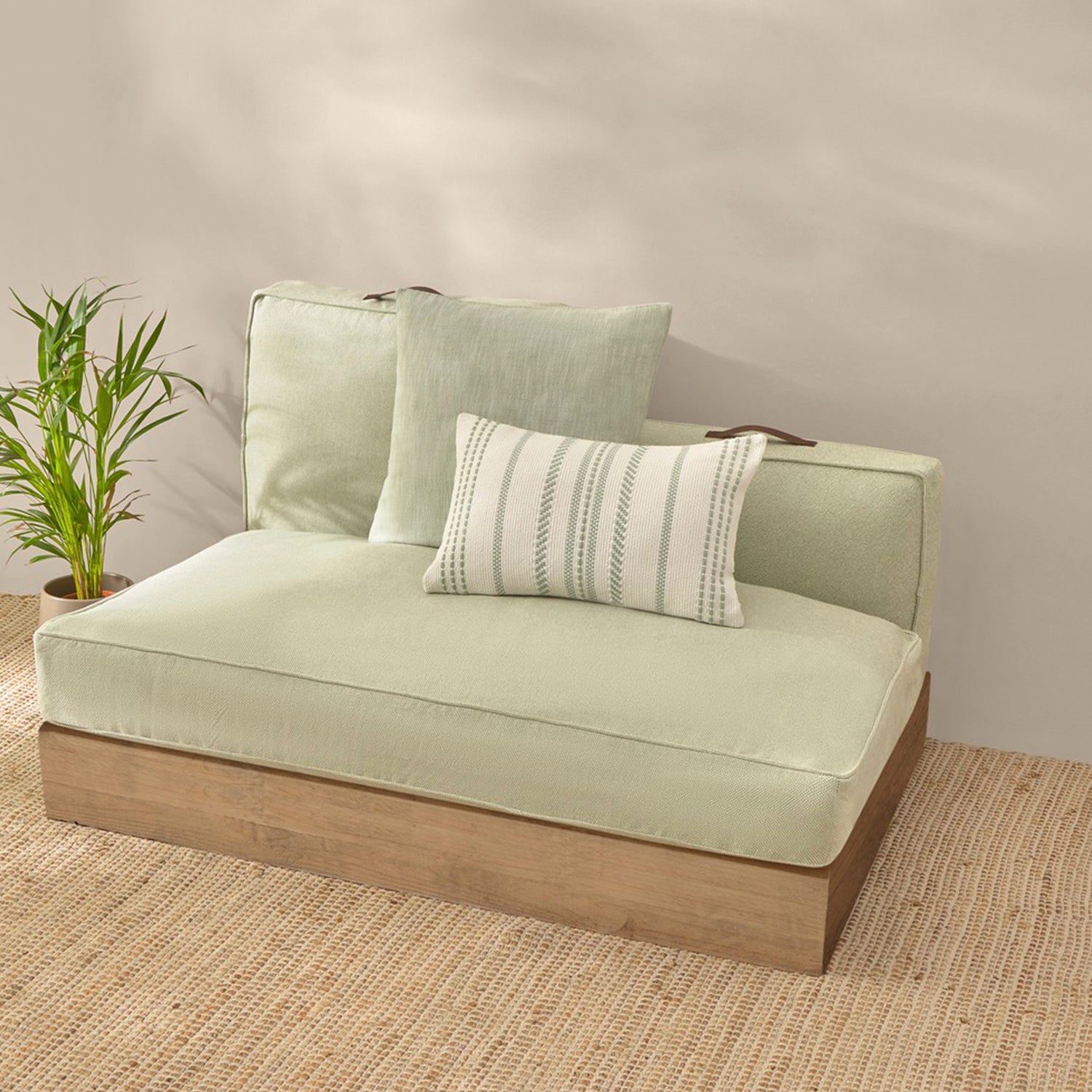 Funda Cojín Trichi 120x60 Verde