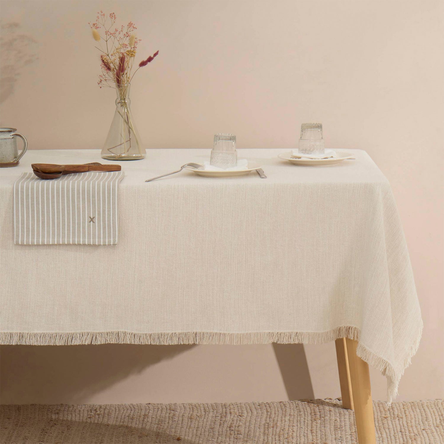 Colcha Grisfu 180x280 Crudo (Cama 1,5 Plazas)