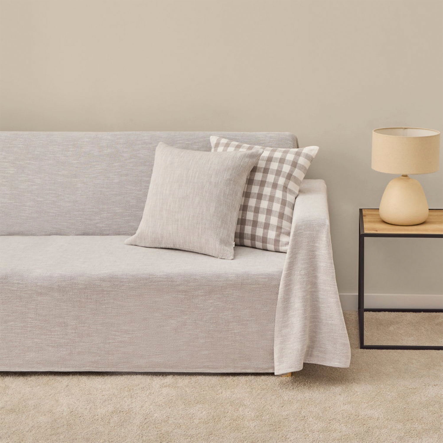 Colcha Soliso 180x280 Gris (Cama 1,5 Plazas)