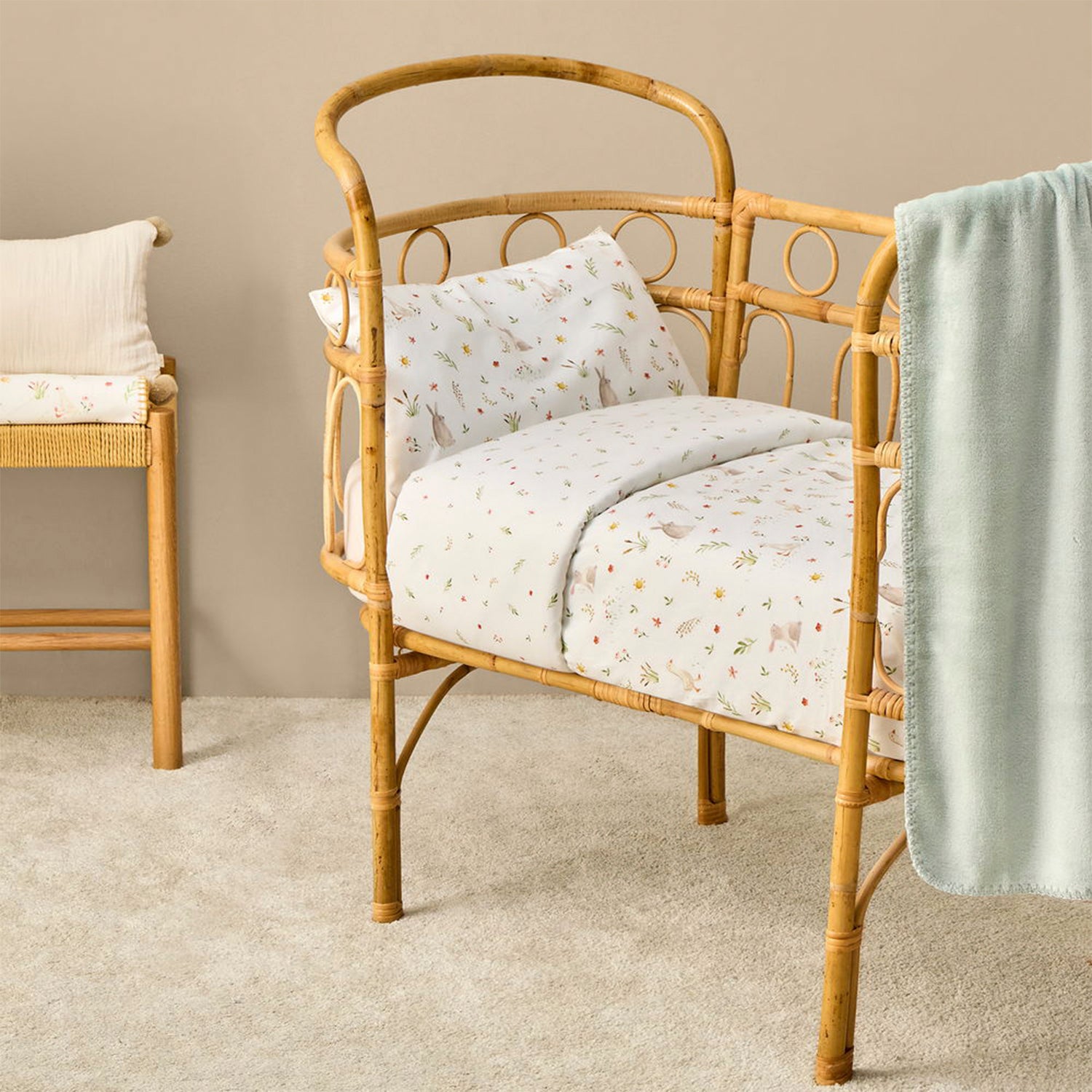 Funda Plumón Conejitos 110x135 (Cuna)