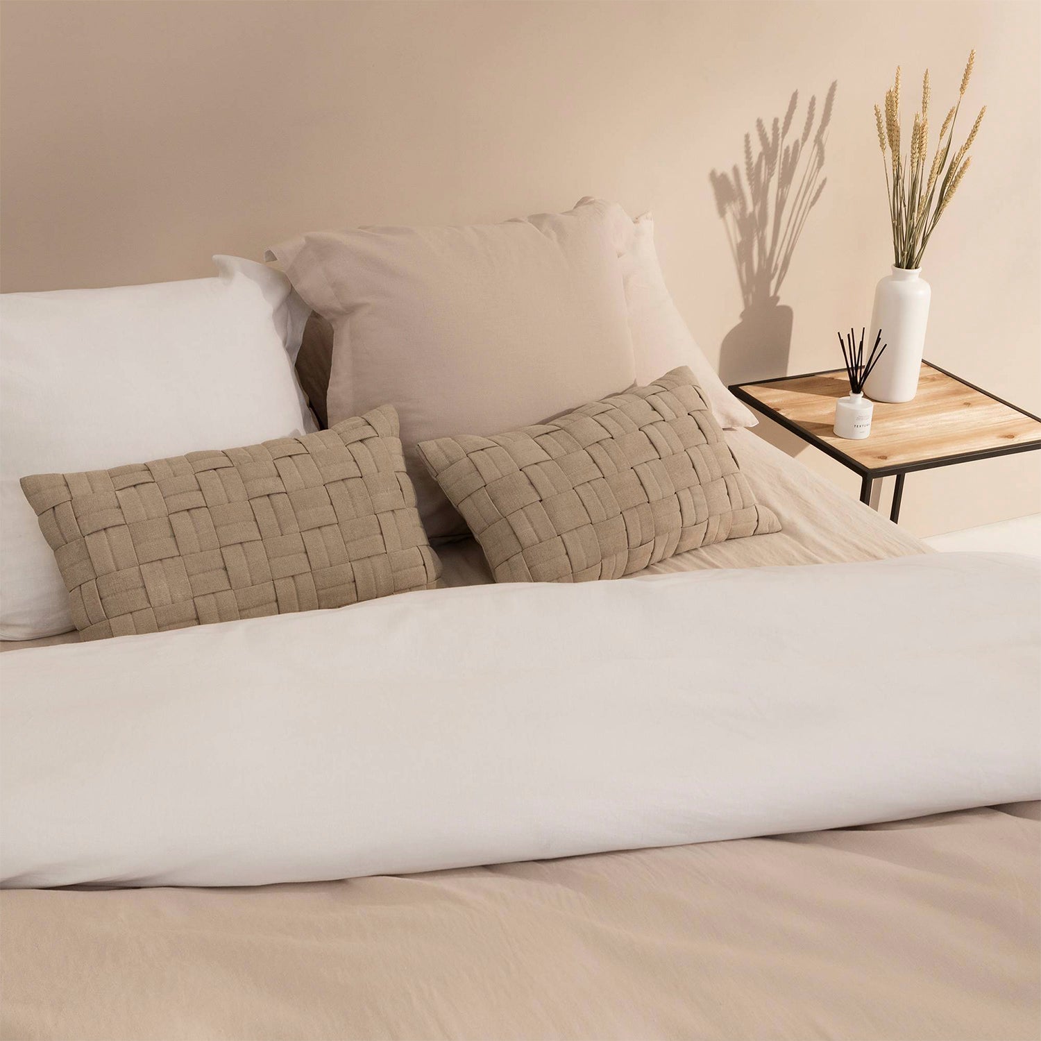 Funda Plumón Linlov 220x240 Beige (Cama 2 Plazas o Queen)