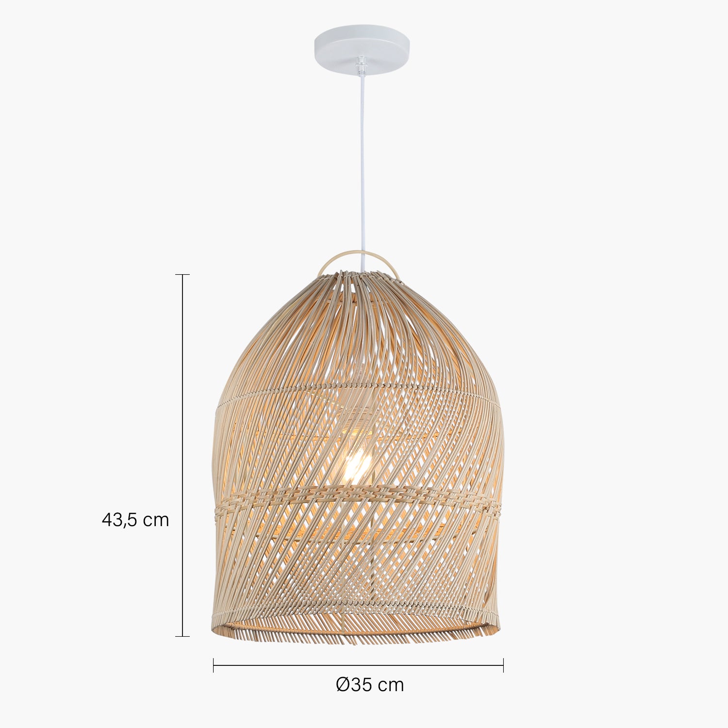 Pantalla Bali Rattan Natural