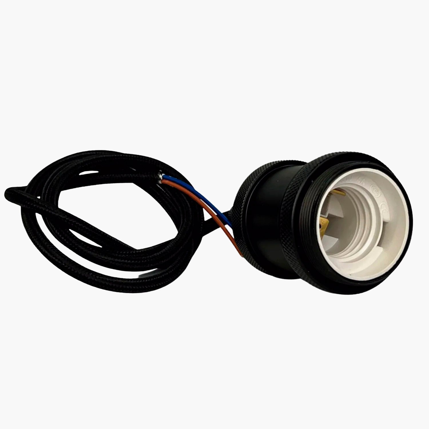 Lámpara de Colgar Soquete Retro Negro