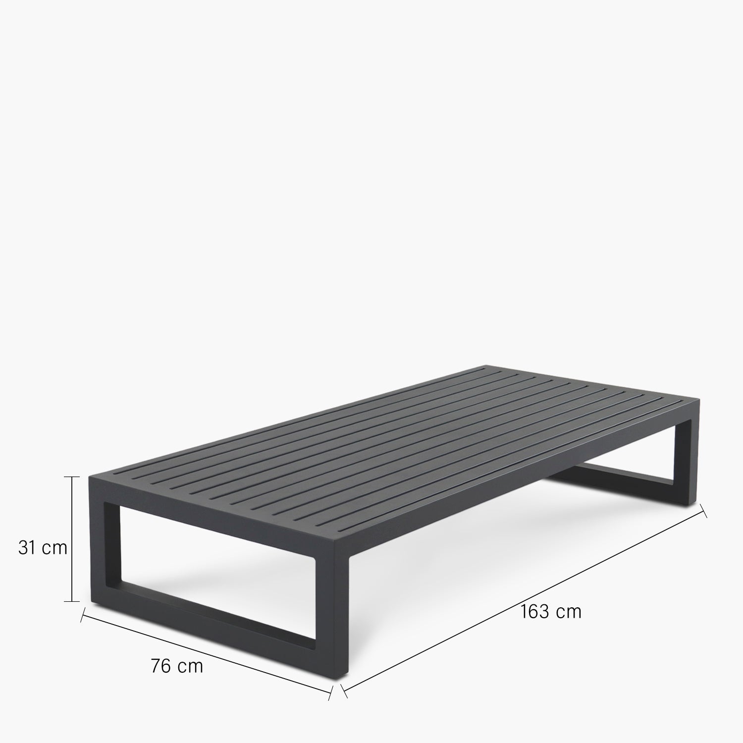 Mesa de Centro Montego OLE Gris Oscuro