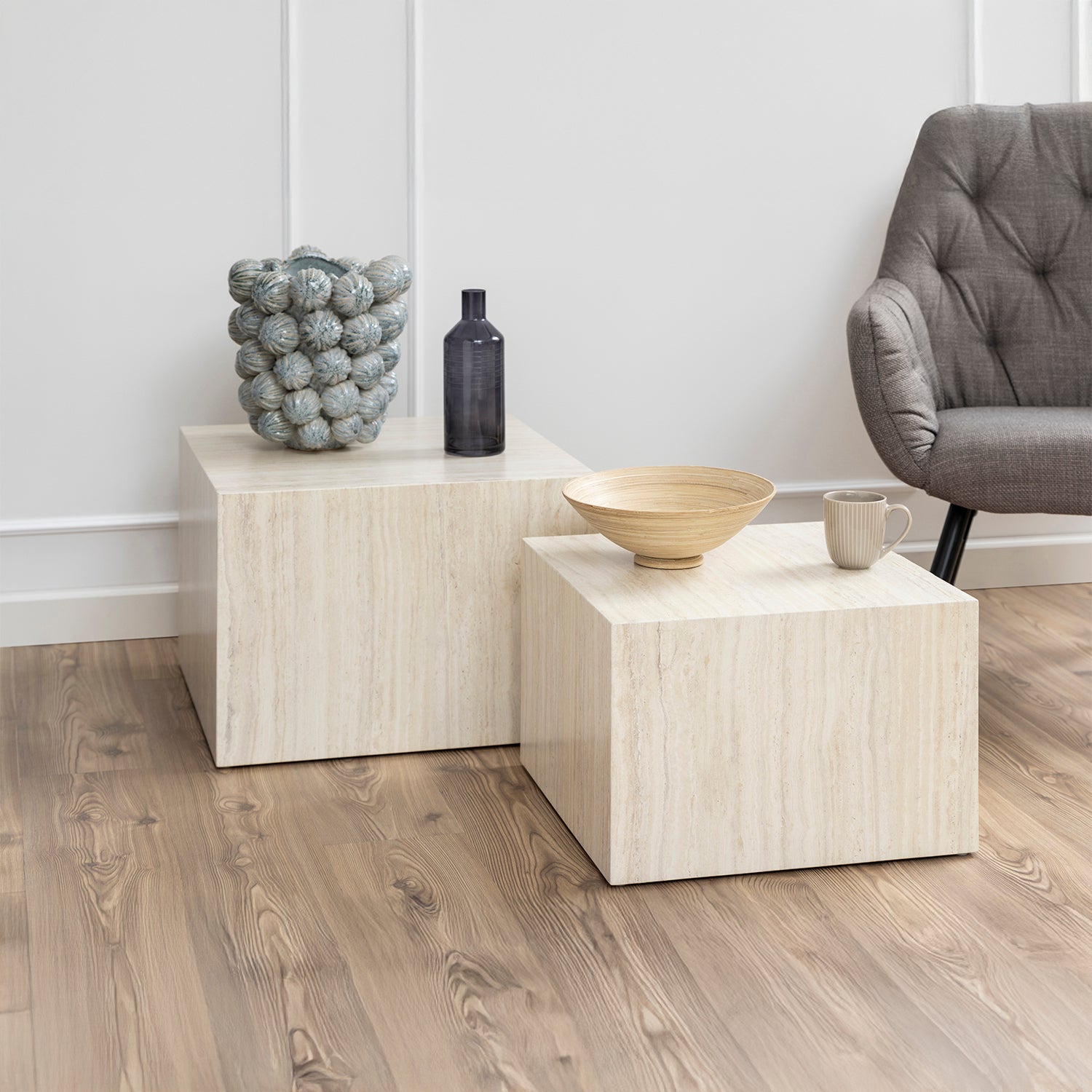 Mesa de Centro Dice Duo Natural