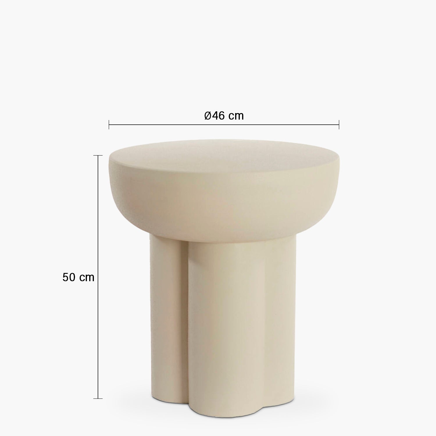 Mesa Lateral Mikola Crema