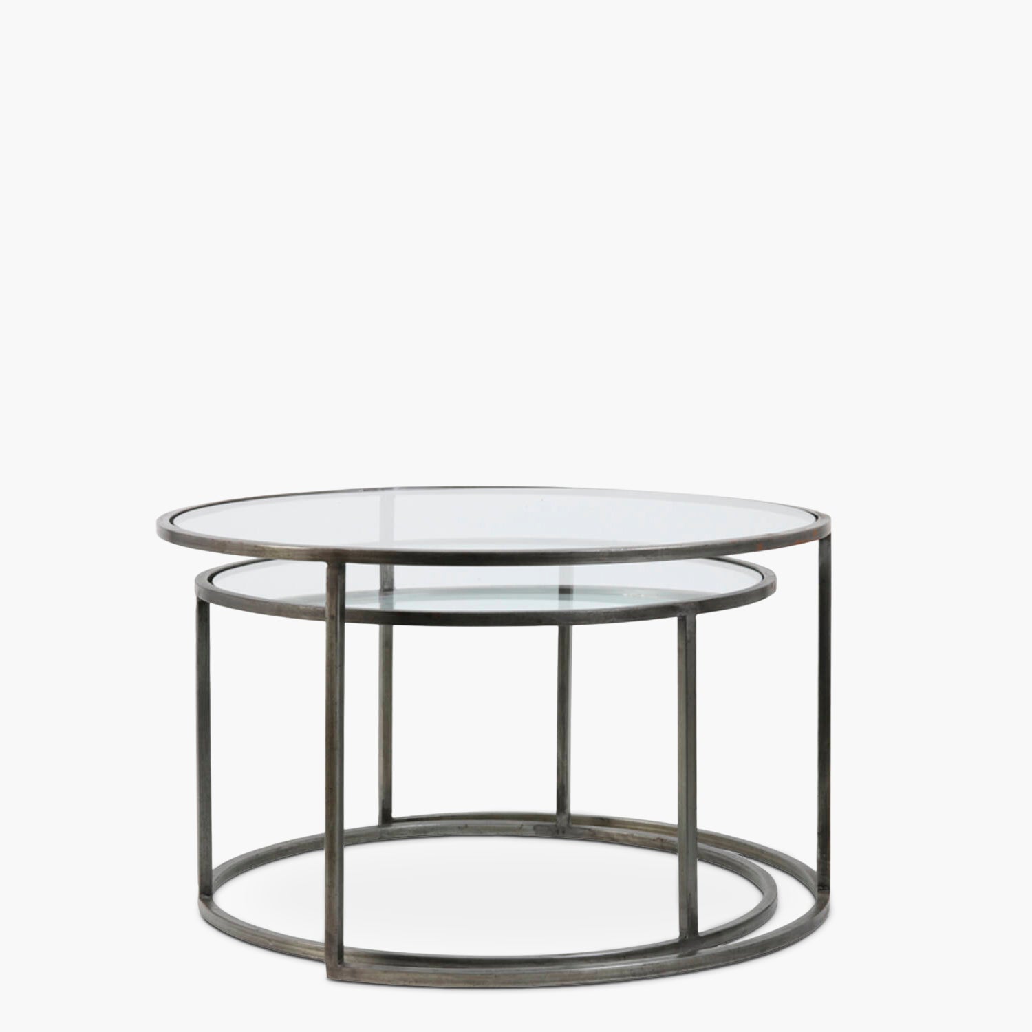 Mesas Anidadas Duarte Plateado