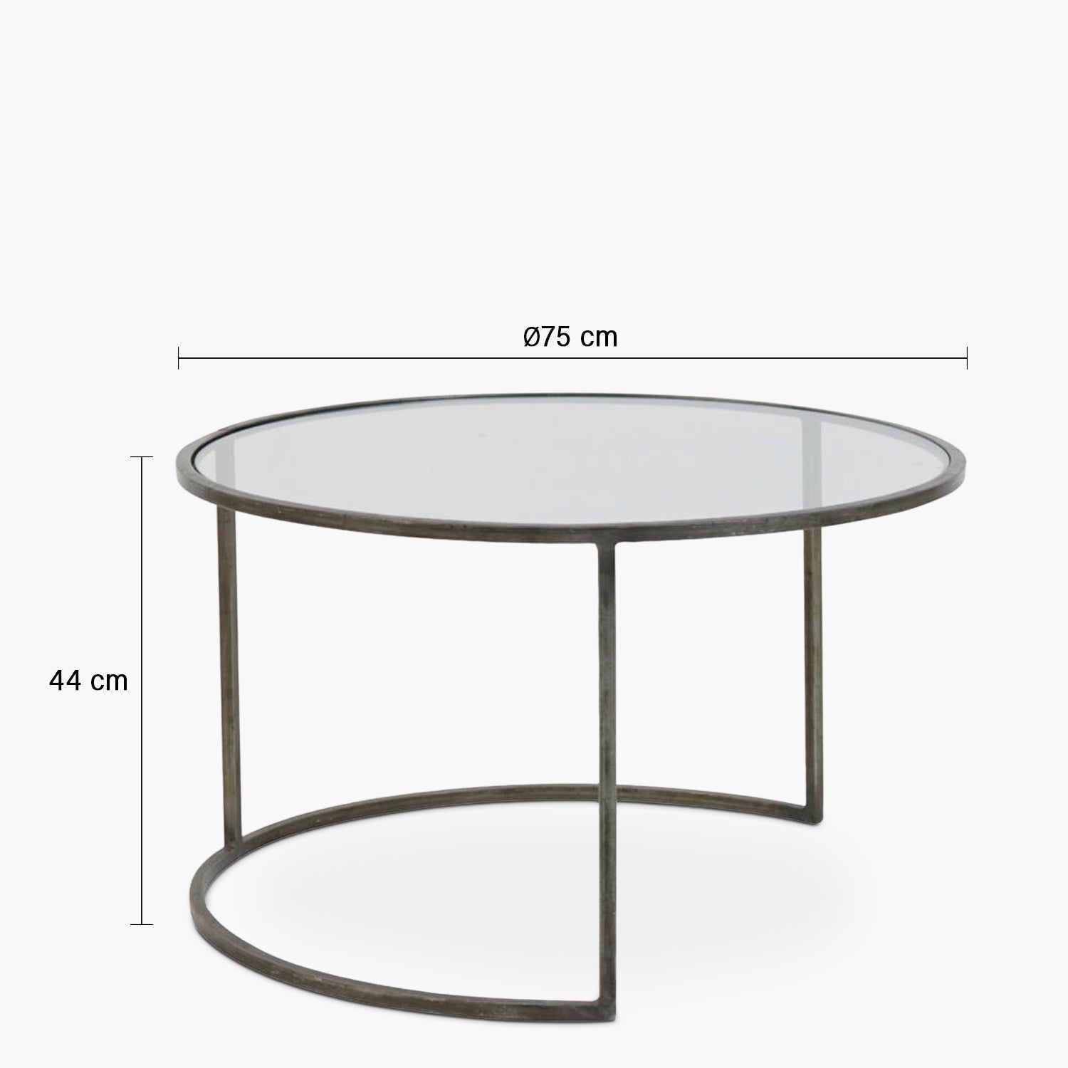 Mesas Anidadas Duarte Plateado