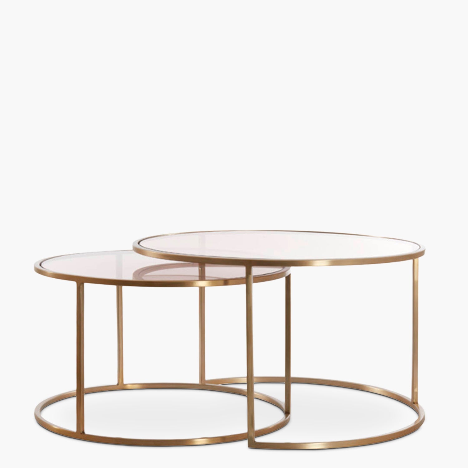 Mesas Anidadas Duarte Dorado