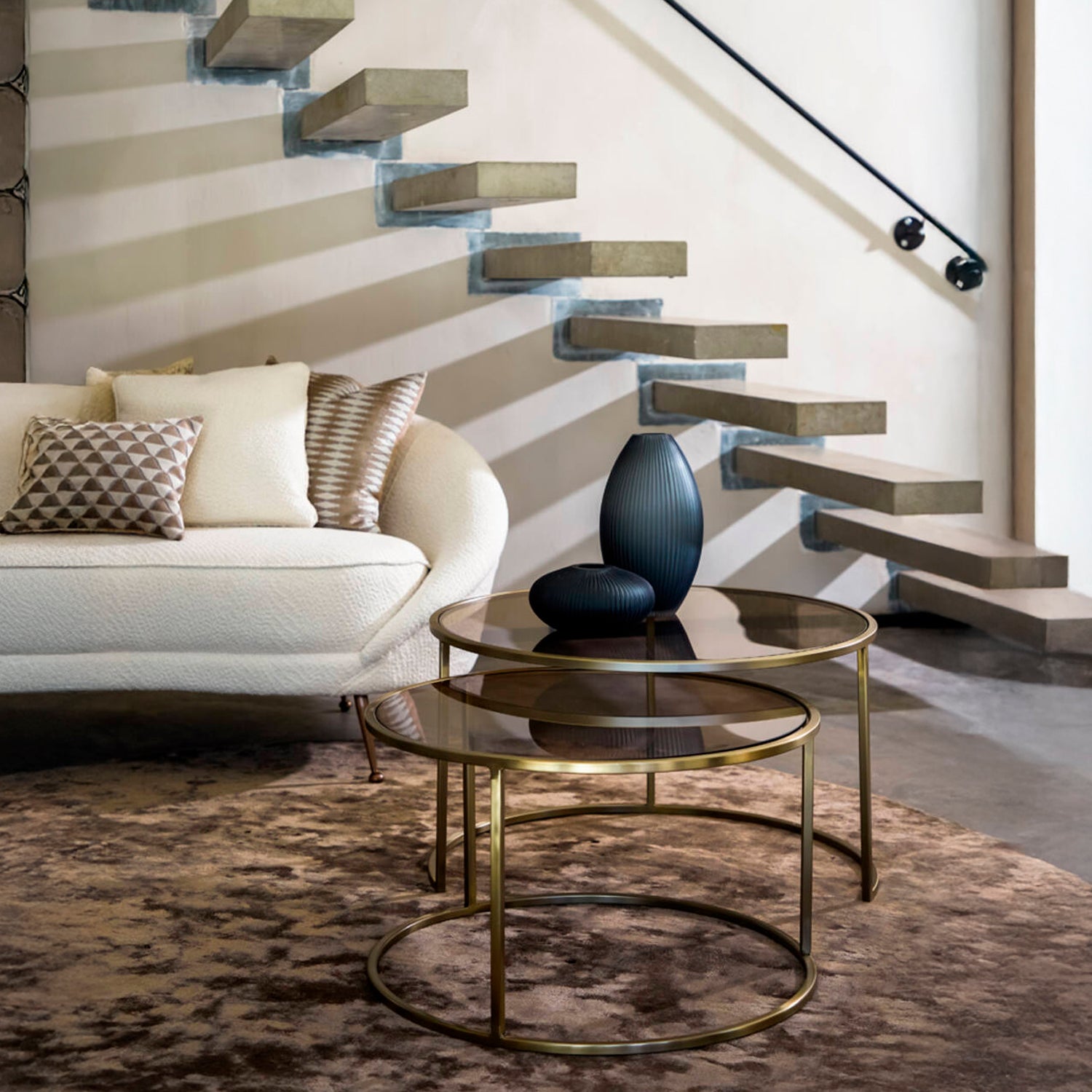 Mesas Anidadas Duarte Dorado