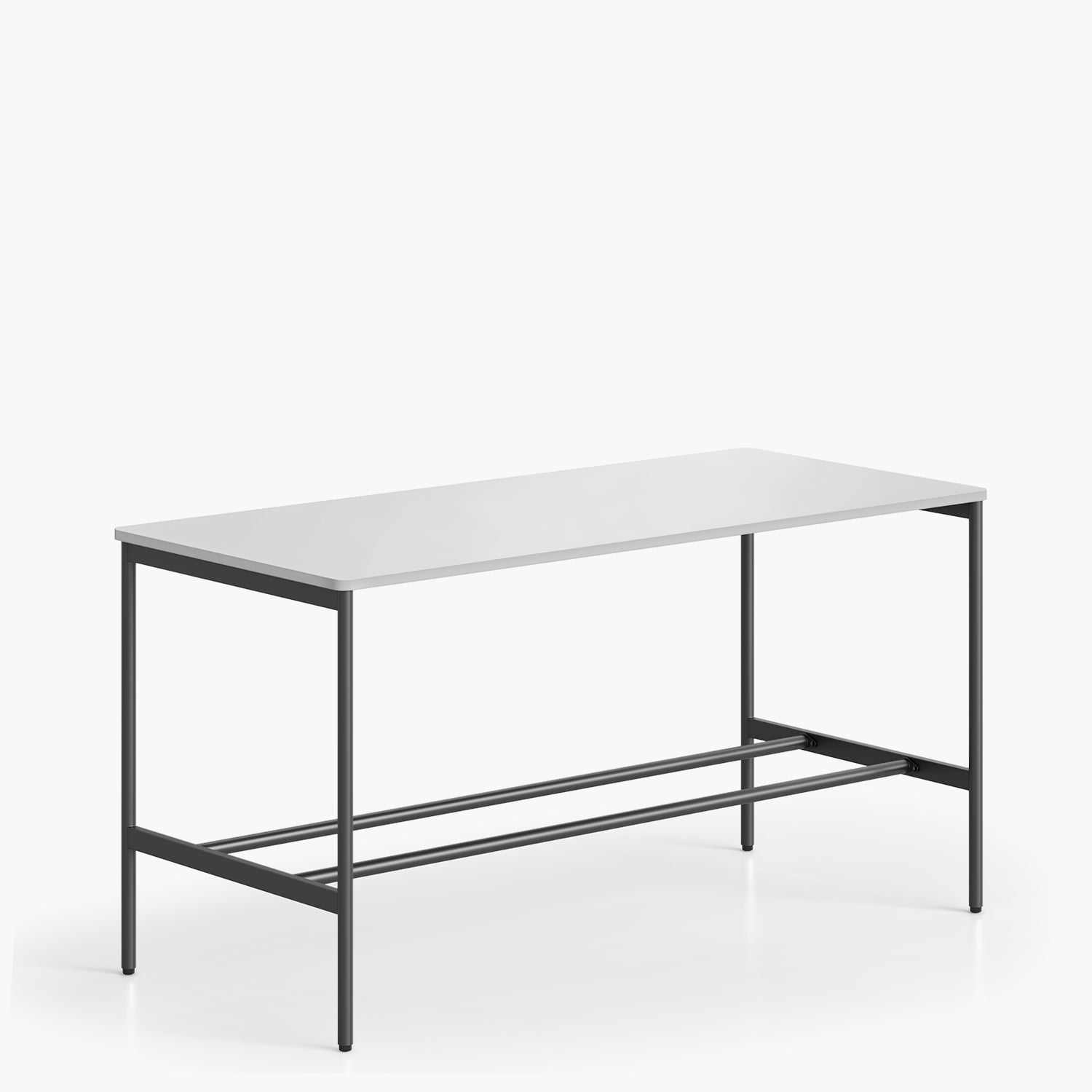 Mesa Oficina Cafetería Astro 160x90 Blanco/Gris