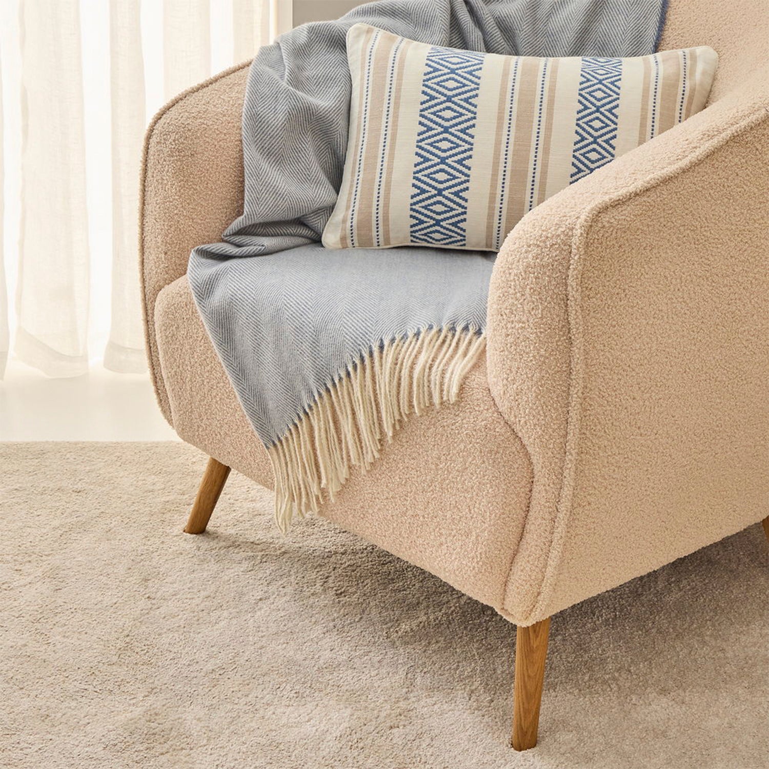 Manta Cachi 130x170 Azul