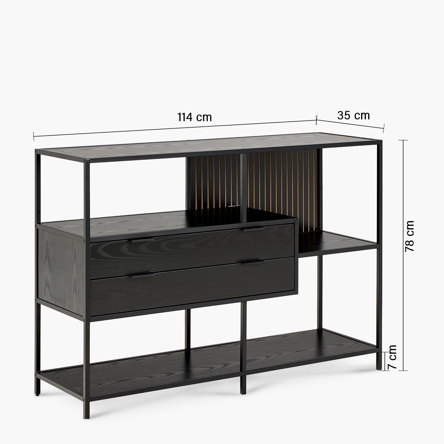 Repisa Seaford Negro