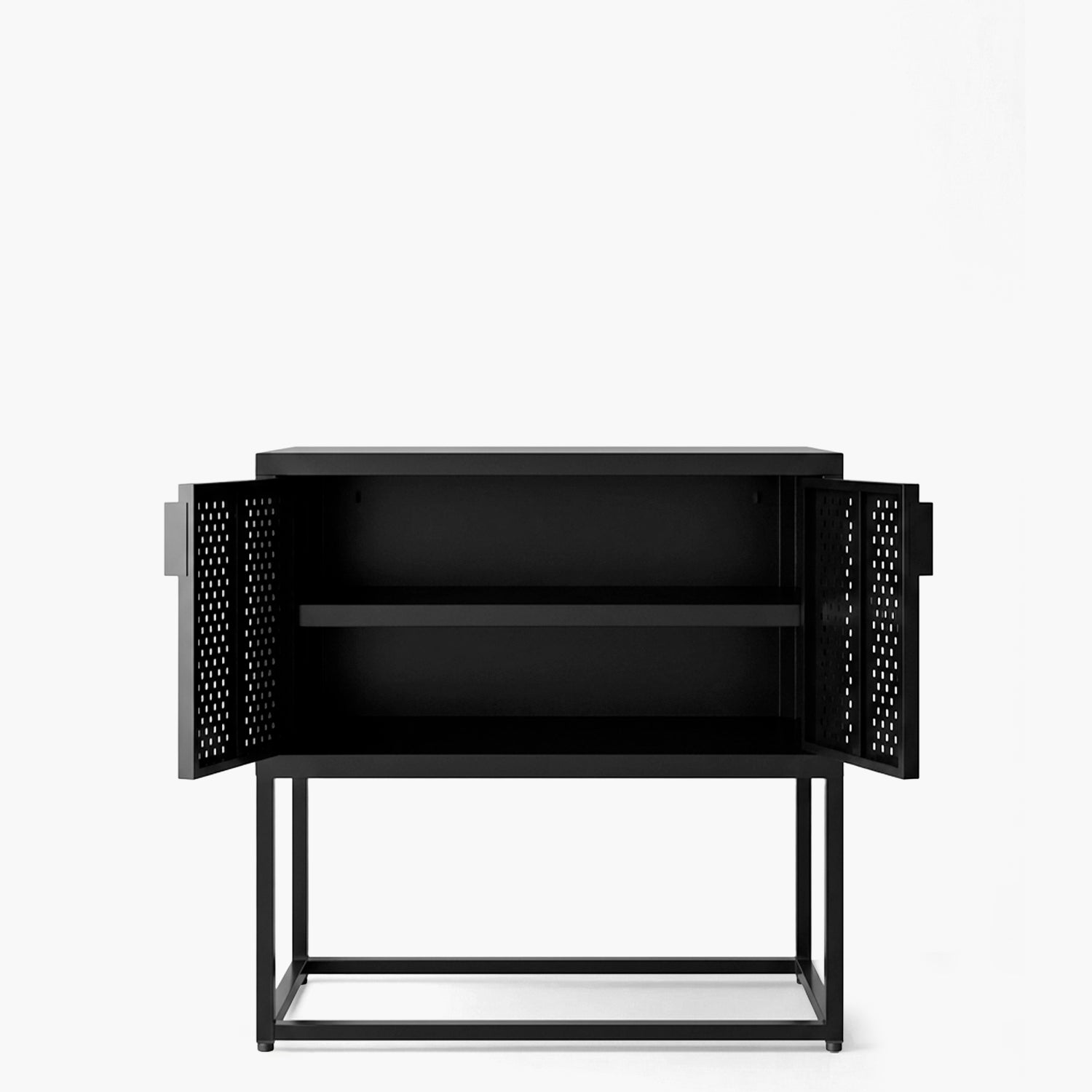 Arrimo Medio Newton 2 puertas Negro