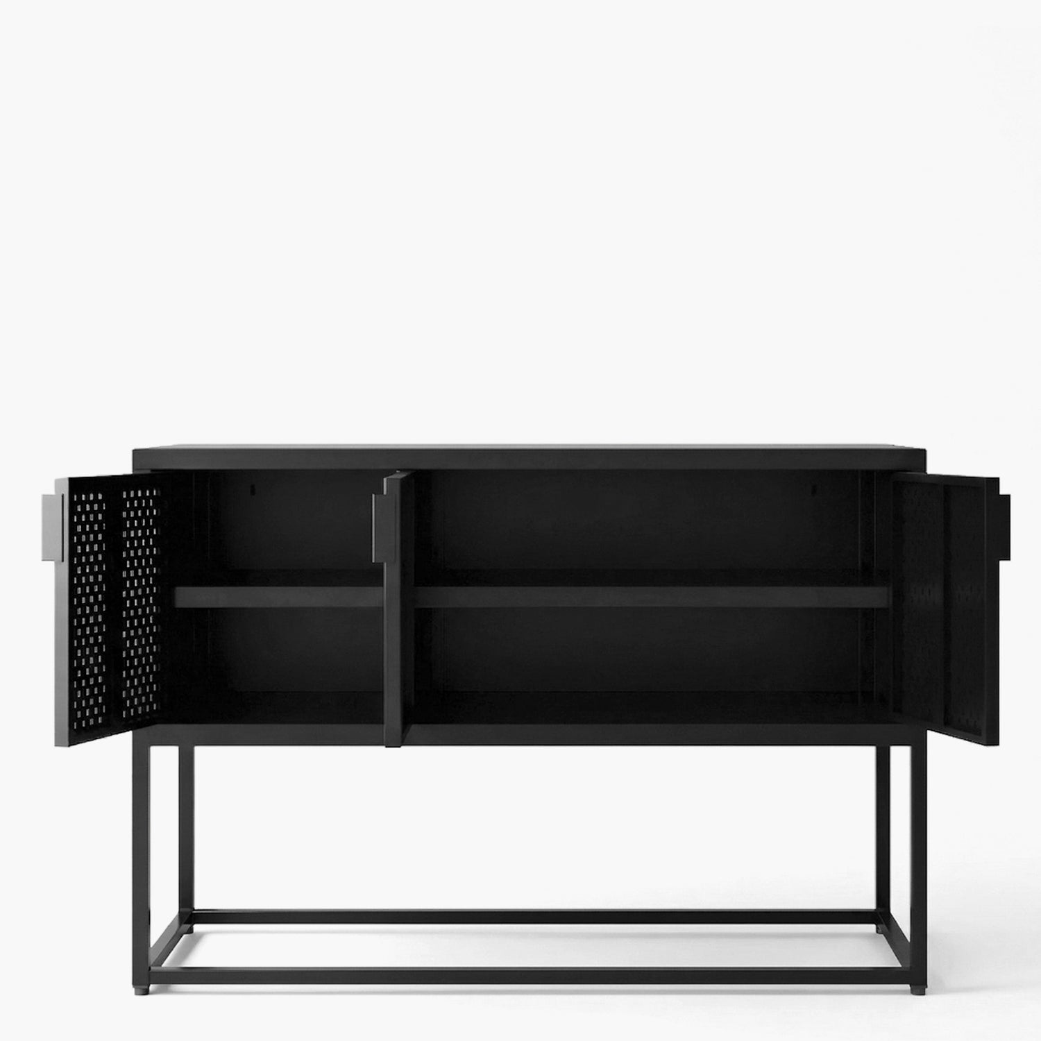 Arrimo Medio Newton 3 puertas Negro
