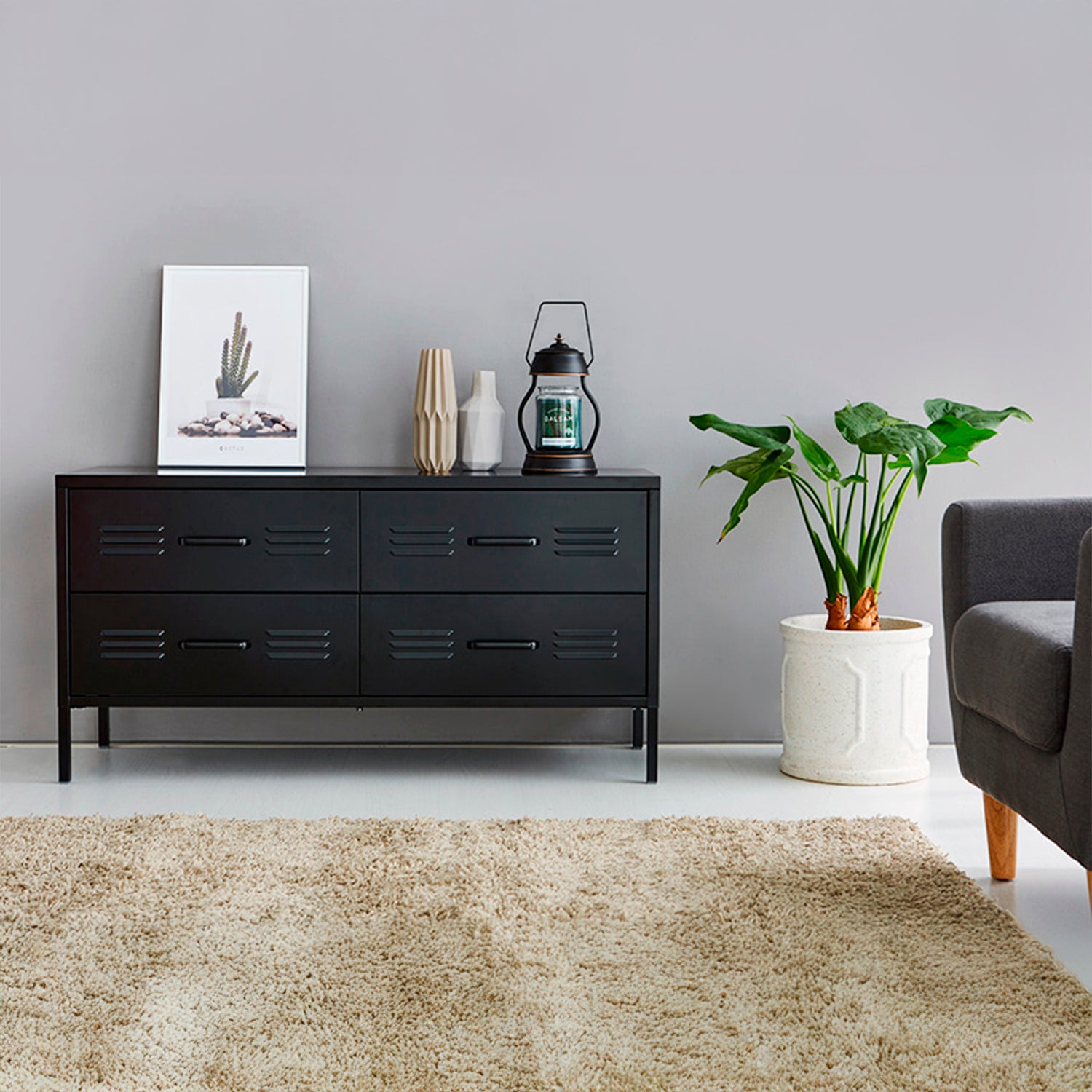 Arrimo Medio Jack Negro