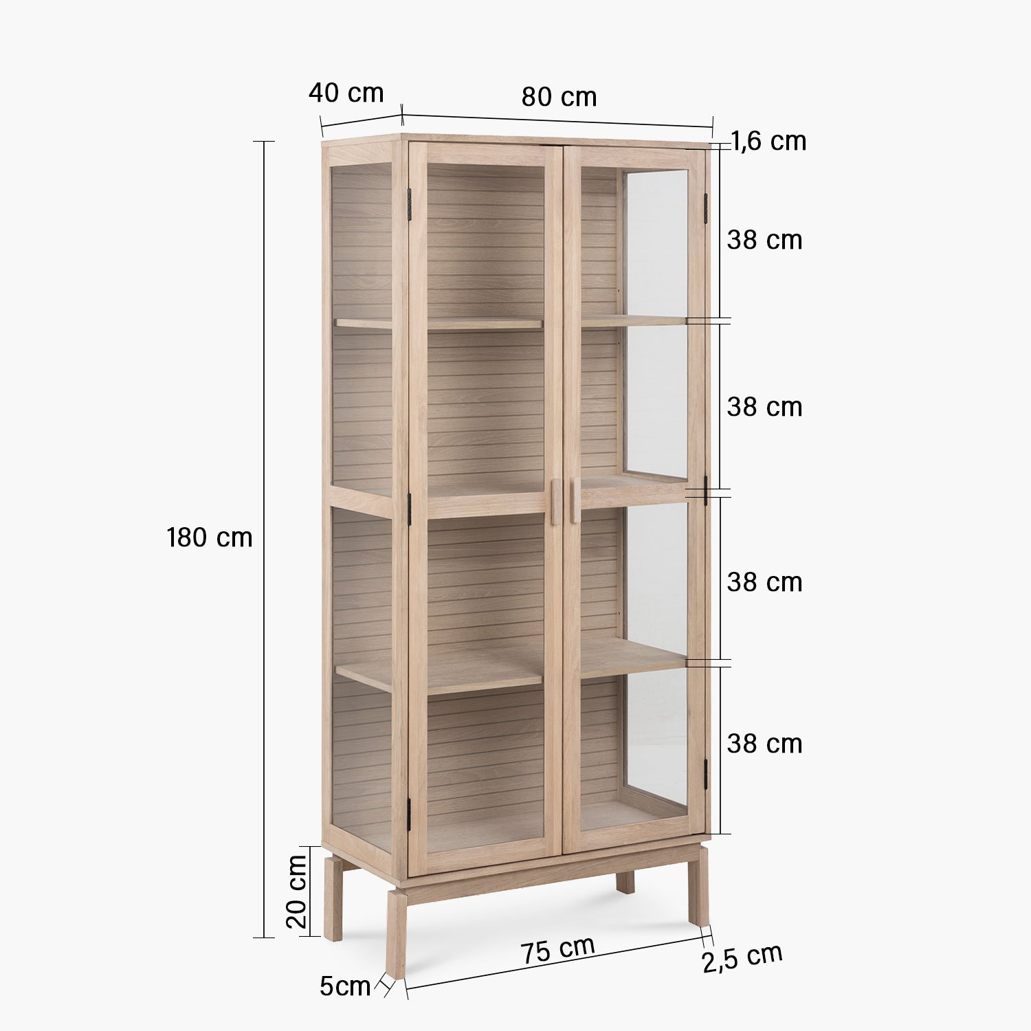 Vitrina Linley Natural