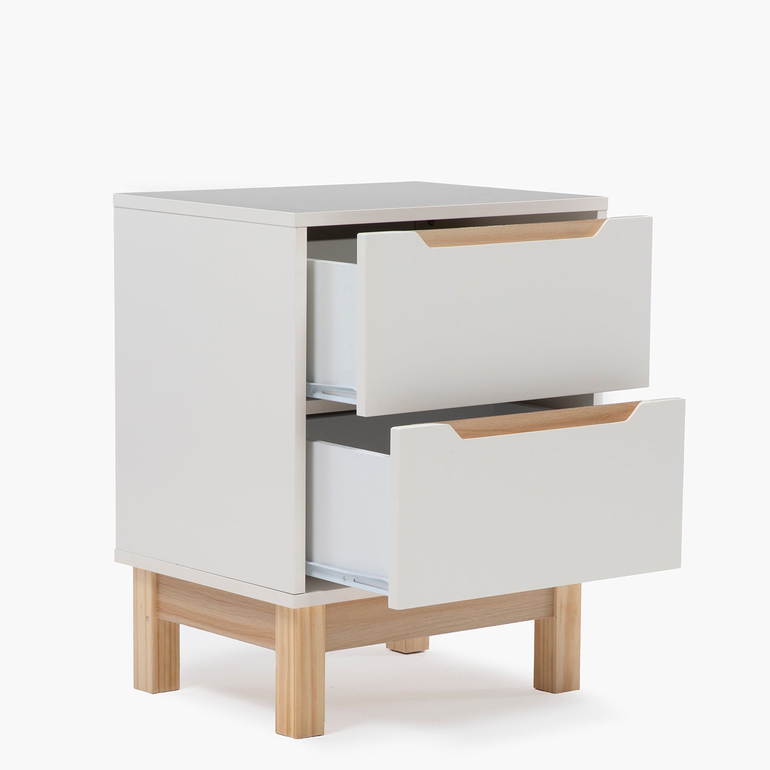 Velador Amanda Natura/Blanco