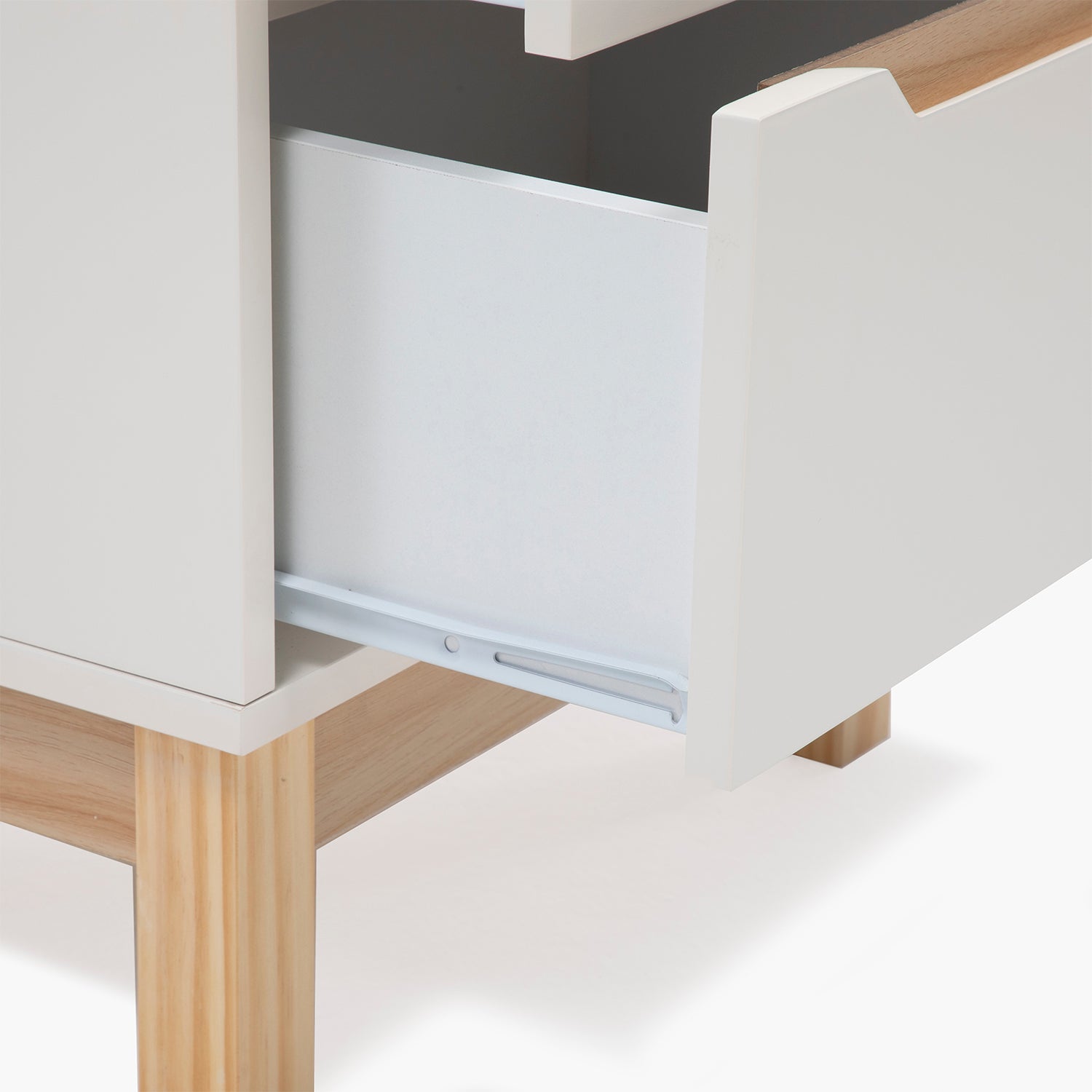 Velador Amanda Natura/Blanco