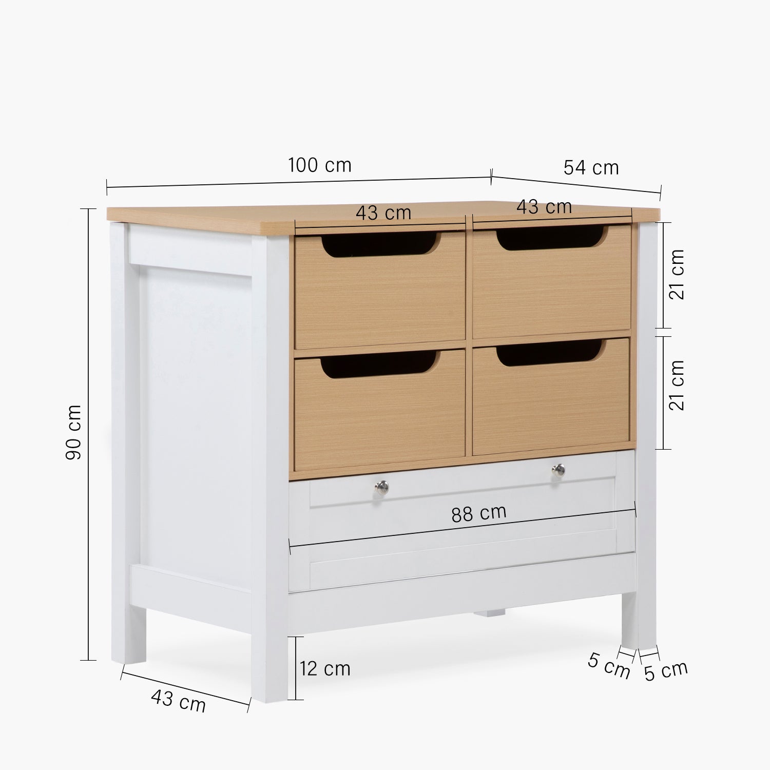 Cómoda Clara Natura/Blanco