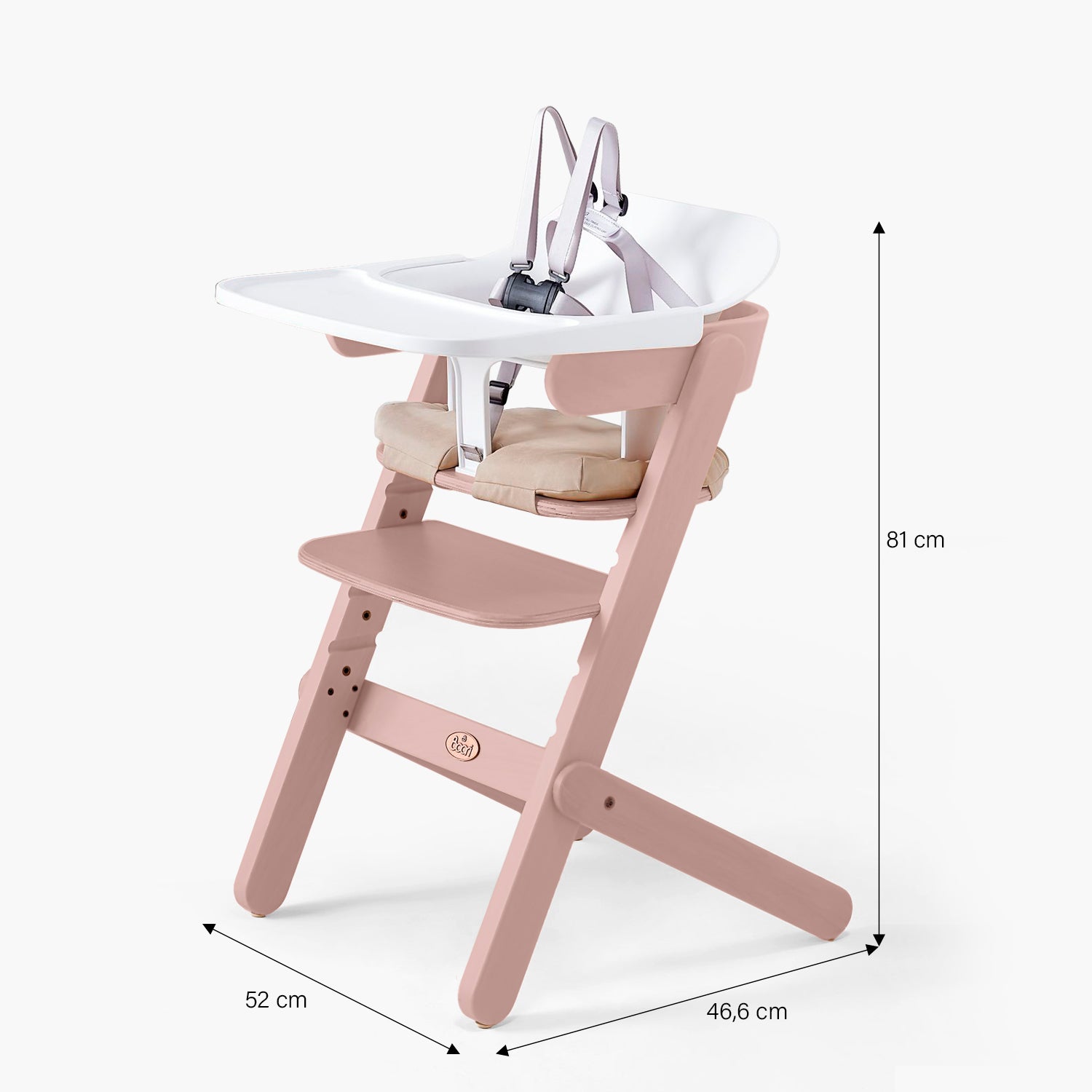 Silla de Comer Infantil Aurora Rosado