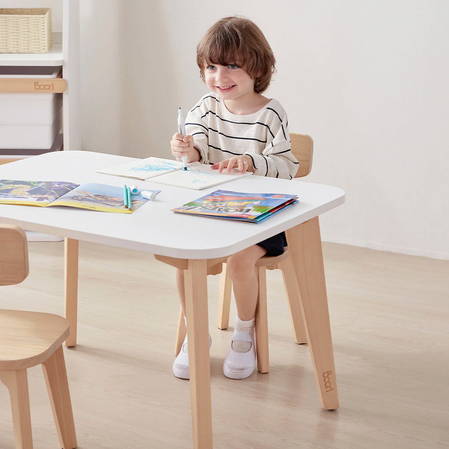 Escritorio Infantil Bianca Natura/Blanco